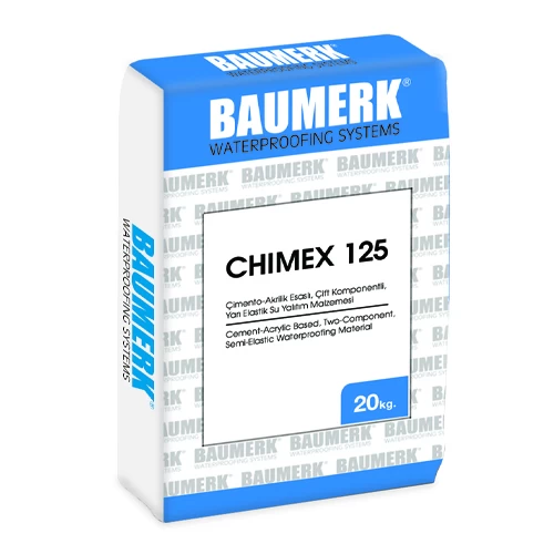 Cement-Acrylic Based, Two-Component Semi-Elastic Waterproofing Material - CHIMEX 125