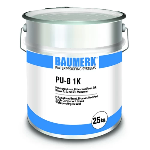 Polyurethane Based, Bitumen Modified, Single Component, Liquid Waterproofing Material - PU-B 1K