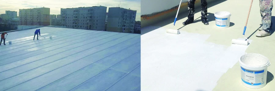 Elastomeric Resin Based, UV Resistant, Super Elastic Waterproofing Material - WHITECOAT SP