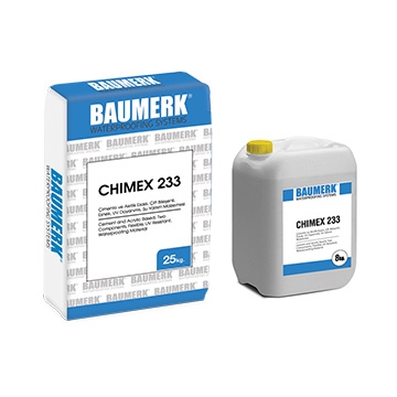 Cement-Acrylic Based, Two Component, Flexible, UV Resistant, Waterproofing Material